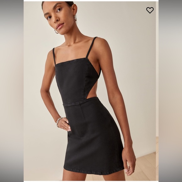 Reformation Kate Tie Back Denim Dress (Size 2) - Picture 2 of 4